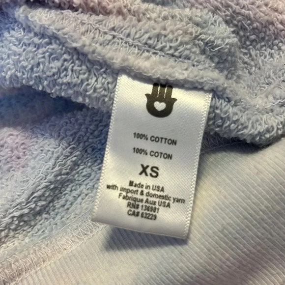 SPIRITUAL GANGSTER Happiness Is The Way Tie Dye Watercolor Crewneck Sweatshirt - Picture 12 of 15